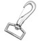 Kong Usa Snap B.Flat Spring Square Swivel Eye 23 / 32 Nickle 316180N00YK - alternate 1